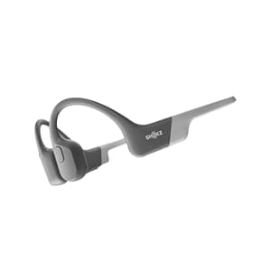 SHOKZ OpenRun Wireless Bone Conduction Headphones, [England Athletics Recommended] Open-Ear Bluetooth Earphones with Mic, Waterproof Sports Headset with 8H Playtime for Running Workout(Lunar Grey)