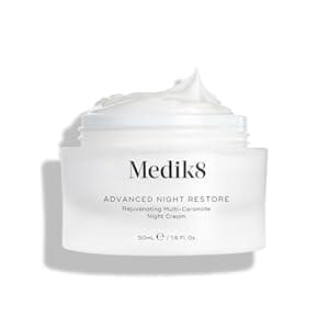 Medik8 Advanced Night Restore – Rejuvenating Multi-Ceramide Night Cream – Moisturiser – Deeply Nourish and Visibly Firm Your Complexion While You Sleep – 50ml