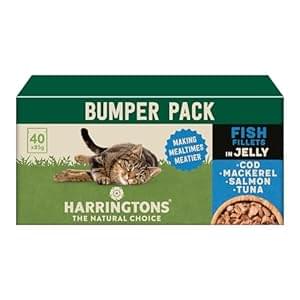 Harringttons Wet Cat Food Fish in Jelly 40x85g