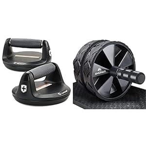 Harbinger Unisex’s Pro Push Up Stands, Black, One Size