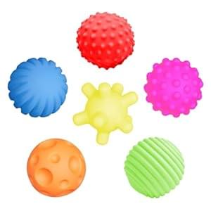 Jagowa Baby Sensory Balls – 6 Soft Multi-Texture Grip Balls for Tactile Perception Training & Massage. Ideal for 6 Month+ Newborns